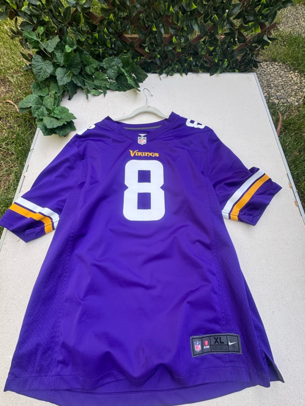NFL Purple Jersey with NFL Shield Patch